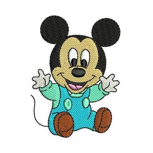 Arms Open Baby Mickey Machine Embroidery Design, Disney Design, Mickey & Friends Character Embroidery Pattern, Mickey Mouse Embroidery