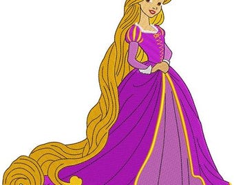 Rapunzel - Autograph Design for Machine Embroidery - Etsy