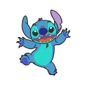 Goofy Stitch Machine Embroidery Design, Disney Character Design, Cartoon Embroidery Pattern, Lilo & Stitch Character Embroidery Design