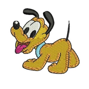 Baby Pluto Machine Embroidery Design, Disney Character Design, Cartoon Dog Embroidery Pattern, Mickey & Friends Character Design