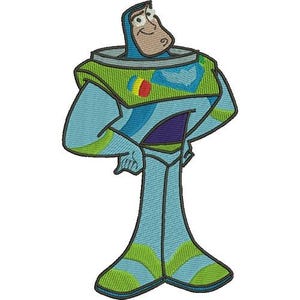 Toy Story Buzz Lightyear Machine Embroidery Design - 4 sizes, Disney Character Design, Cartoon Astronaut Embroidery Pattern