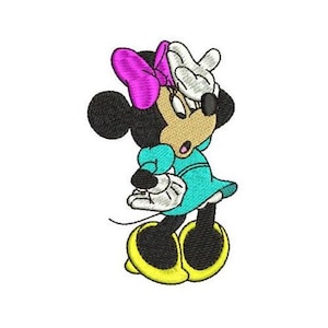 Oh My Oops Minnie Mouse Machine Embroidery Design, Disney Design, Cartoon Pattern, Mickey & Friends Character, Minnie Mouse Embroidery