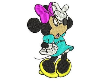 Oh My Oops Minnie Mouse Machine Embroidery Design, Disney Design, Cartoon Pattern, Mickey & Friends Character, Minnie Mouse Embroidery