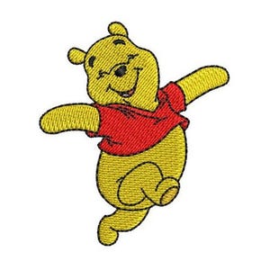 Jumping Around Winnie The Pooh Machine Embroidery Design, Disney Character Design, Cartoon Embroidery Pattern, Winnie The Pooh Embroidery