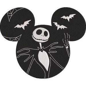 Halloween Mickey Mouse Head Machine Embroidery Design, Disney Character Design, Cartoon Embroidery Pattern, Mickey & Friends Character