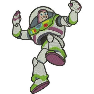 Buzz Lightyear Machine Embroidery Design, Disney Character Design, Cartoon Embroidery Pattern, Toy Story Character
