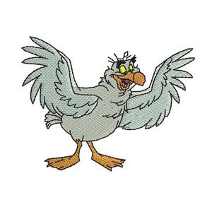 Seagull Scuttle Machine Embroidery Design, Little Mermaid Character Embroidery Pattern, Ariel Embroidery Design, Disney Pattern, Fairytale