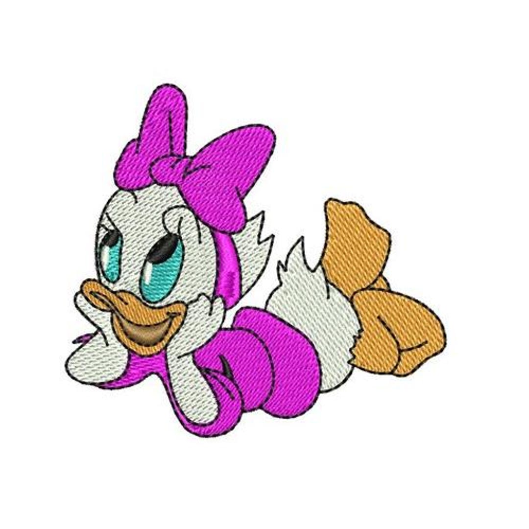 Pattern Daisy Duck Daisy Duck Laying Down Machine Embroidery Design - 2 Sizes, Disney Duck ...