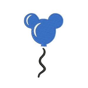 Mickey Mouse Flying Balloon Machine Embroidery Design, Disney Character Design, Mickey & Friends Character Embroidery Pattern