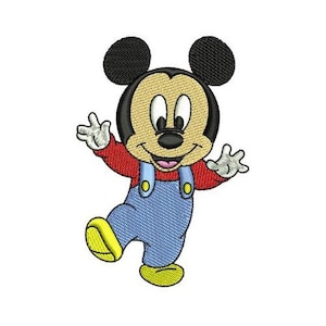 Toddler Mickey Mouse Machine Embroidery Design - 2 sizes, Mickey & Friends Character Embroidery Pattern, Mickey Mouse Embroidery