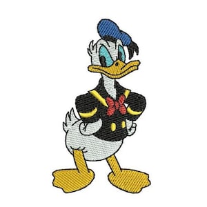 Sassy Donald Duck Hands on Hips Machine Embroidery Design - 2 sizes, Disney Design, Cartoon Embroidery Pattern, Donald Duck Embroidery