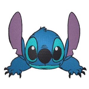 Stitch Face Machine Embroidery Design, Disney Character Design, Cartoon Embroidery Pattern, Lilo & Stitch Character Embroidery Design