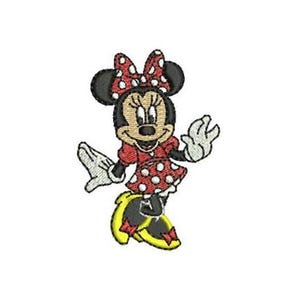 Small Minnie Mouse Machine Embroidery Design, Mickey & Friends Character Embroidery Pattern, Minnie Mouse Embroidery, Disney Design