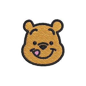 Winnie The Pooh Face Machine Embroidery Design, Disney Character Design, Cartoon Embroidery Pattern, Winnie The Pooh Embroidery, Teddy Bear