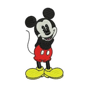 Hands Back Micky Maus Maschinenstickerei, Disney Design, Mickey & Friend Charakter Stickmuster, Mickey Mouse Stickerei