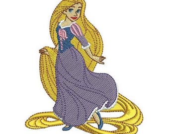 Rapunzel - Autograph Design for Machine Embroidery - Etsy