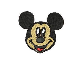 Mickey Mouse Face Machine Embroidery Design, Disney Design, Mickey & Friends Character Pattern, Mickey Mouse Embroidery