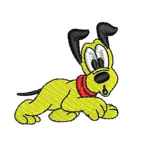 Surprised Baby Pluto Machine Embroidery Design, Disney Design, Cartoon Embroidery Pattern, Mickey & Friends Character Design