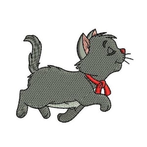 Berlioz Machine Embroidery Design, Disney Kitten Character Embroidery Design, The Aristocrats Embroidery Pattern