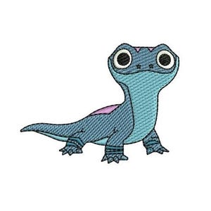 Bruni The Fire Spirit Machine Embroidery Design, Disney Lizard Character Design, Cartoon Embroidery Pattern, Frozen II Character