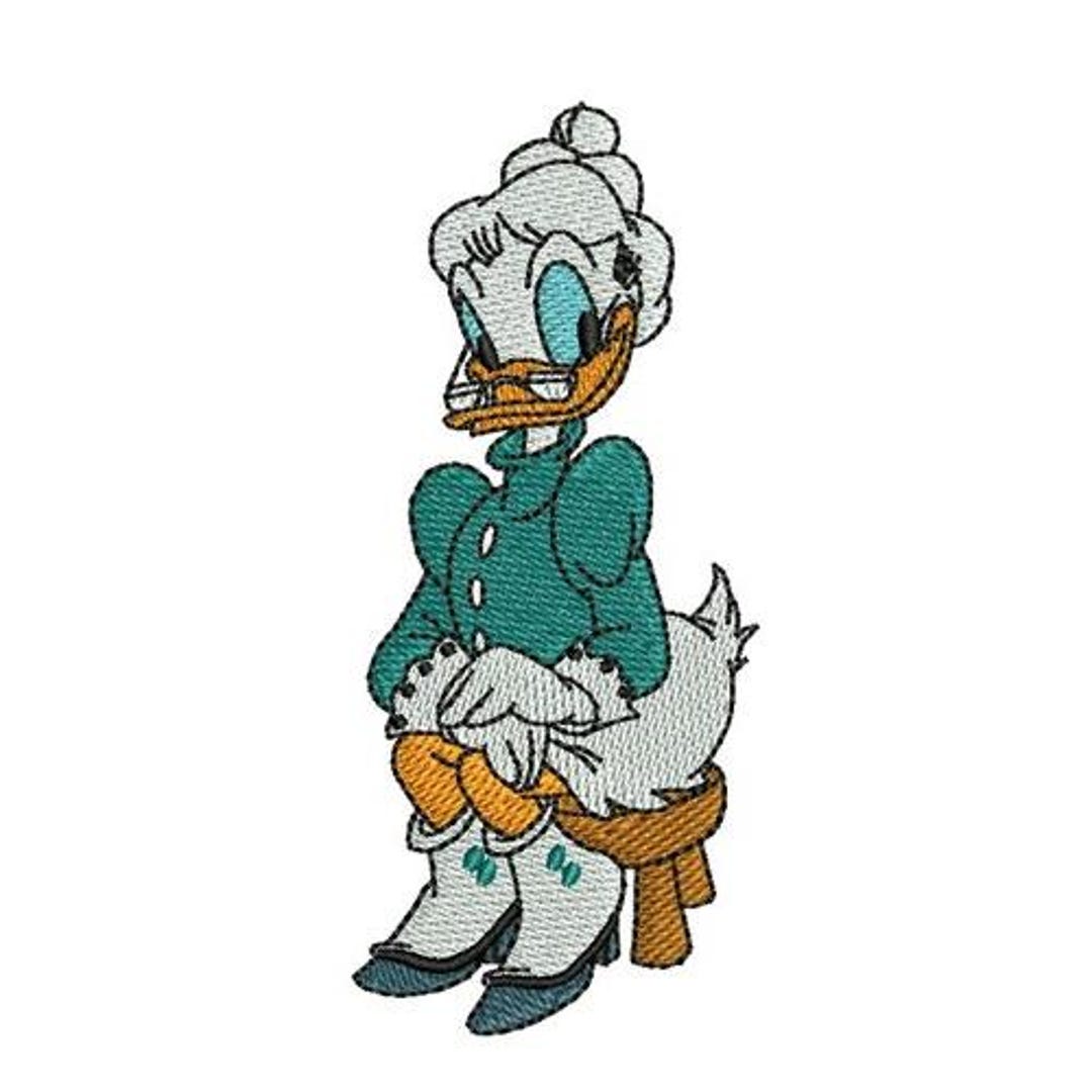 Pattern Daisy Duck Grand Mother Daisy Duck Machine Embroidery Design, Disney Design ...