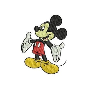 Kleine Micky Maus Stickdatei, Disney Design, Mickey & Friends Charakter Stickmuster, Micky Maus Stickerei