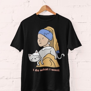 I Do What I Want, Cool T-shirt, Cat Lover, Pet Lover, Cat T-shirt, Funny T-shirt, Unisex classic tee