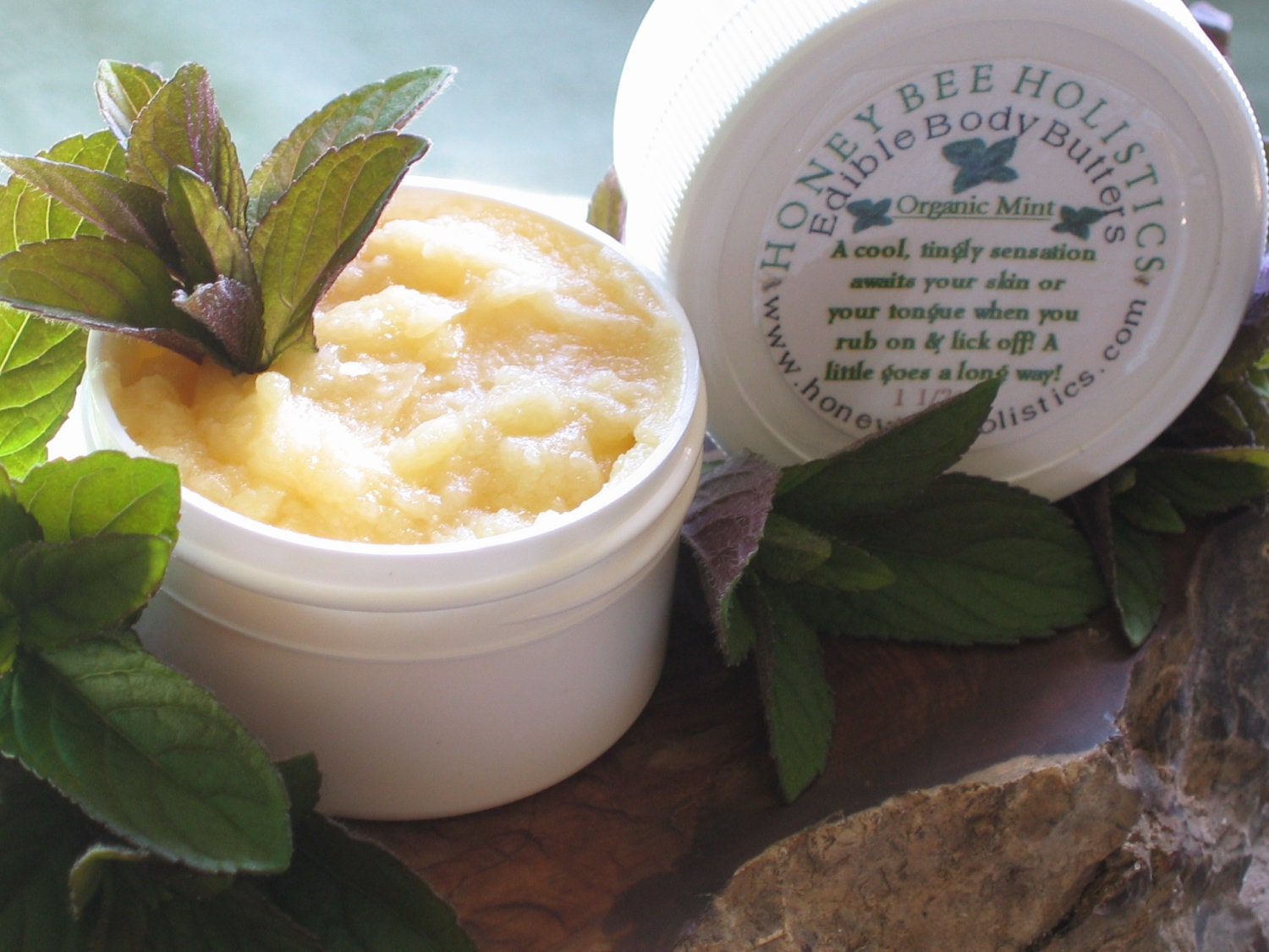 Organic Mint Edible Body Butter 1 1/2 oz size A little goes Etsy
