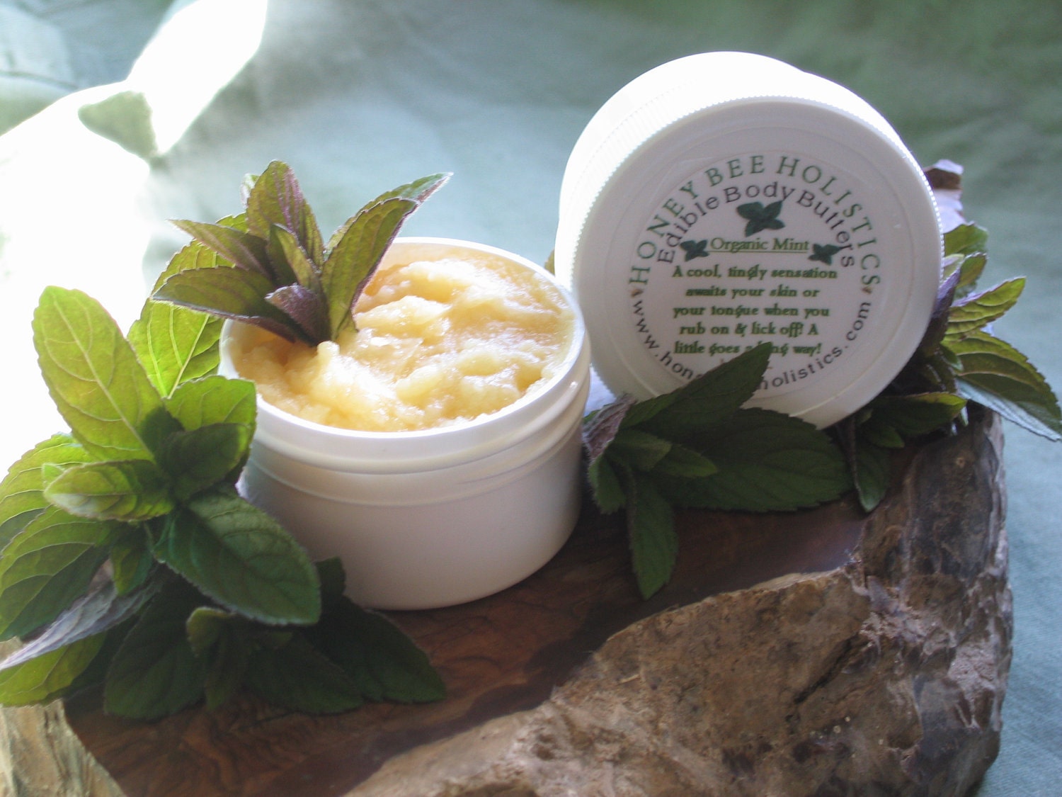 Organic Mint Edible Body Butter 1 1/2 oz size A little goes Etsy