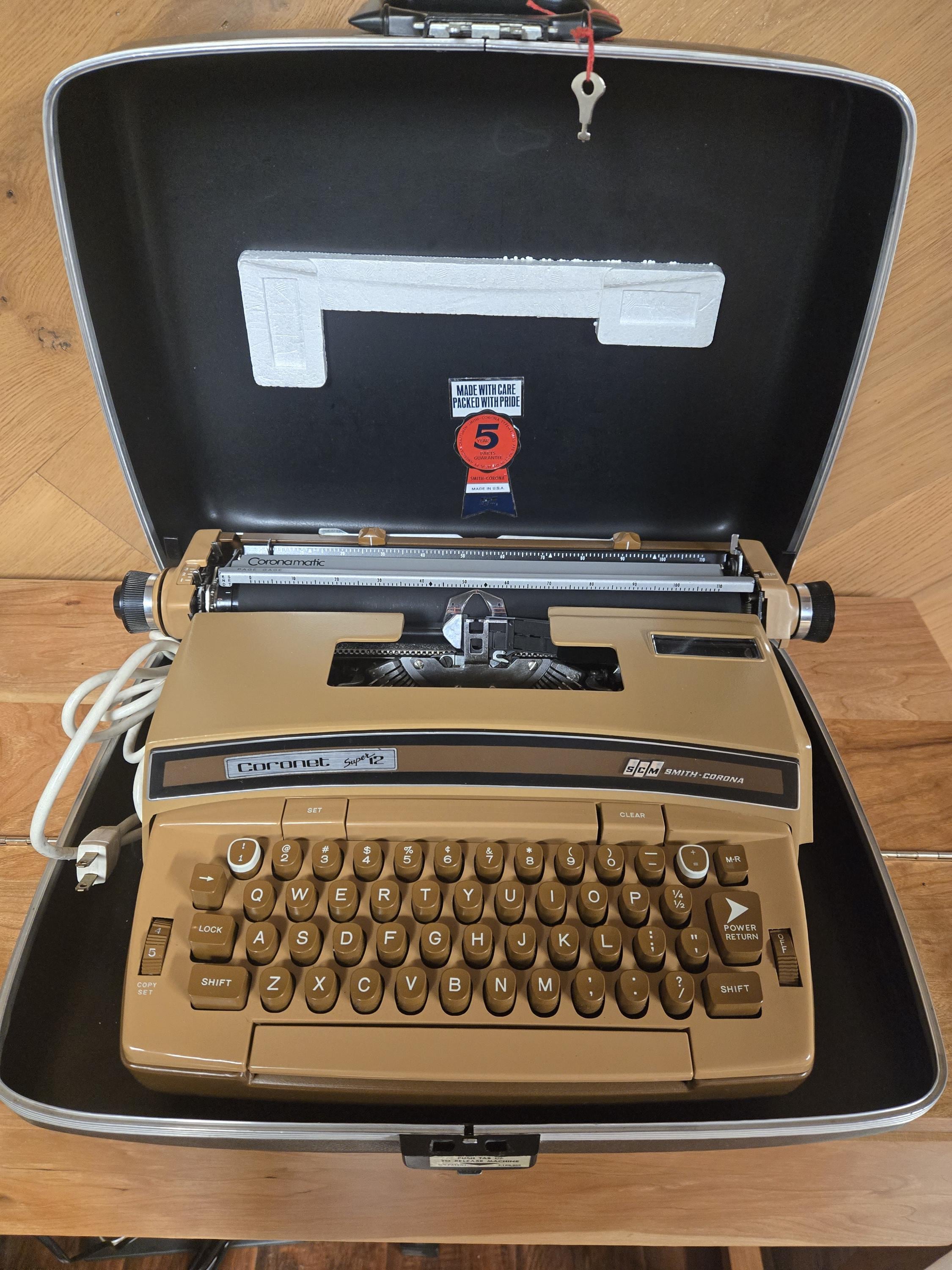 1970's Smith Corona Coronet Super 12 Typewriter