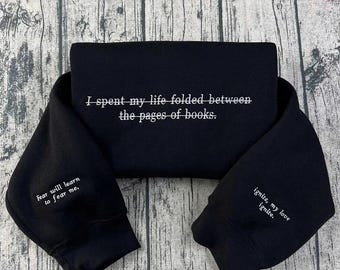 Sweat-shirt brodé Shatter Me Aaron Warner, uniforme du CCR du secteur 45, produits dérivés BookTok de citations, sweat-shirt livresques