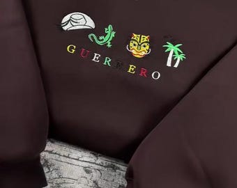Guerrero Icons-sweater, gepersonaliseerde hoodie en sweater, gepersonaliseerd cadeau Guerrero-shirt