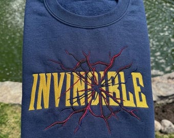 Invincble Comic Embroidered Sweatshirt, Studio Hero Movie Shirt, Hero Movie Fan Gift