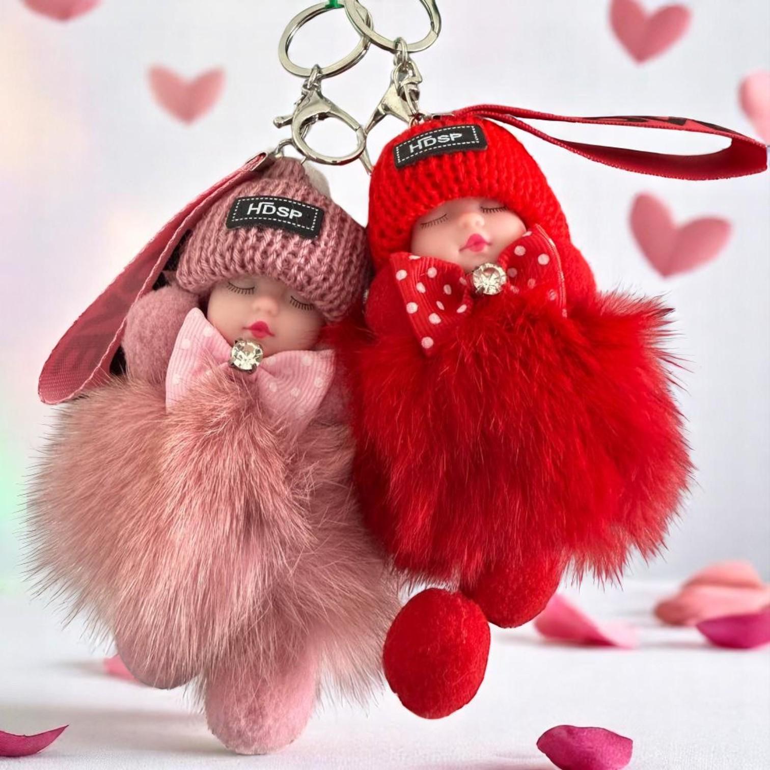 Buy 1 Get 1 Random Free - Sleeping Baby Doll Keychain–cartoon Doll