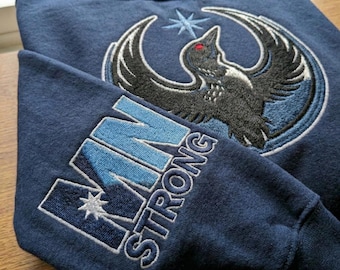 Embroidered Rebel Alliance Loon Star Sweatshirt, Minnesota Rebel Alliance Political Shirt, MN State Bird Loon Protest Crewneck