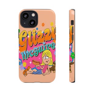 Cute Lizzie McGuire Tough Phone Case | Funny Retro Hotdog for iPhone 16–13 Pro Max &Samsung S24 S23 S22 Ultra| Gift Idea