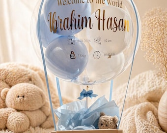 Willkommen Auf Der Welt Baby Ballon/Geschenkballon zur Geburt/Baby Geschenk/Geschenk zur Taufe/Hallo  Baby/Geschenk zur Geburt/Geburtballon