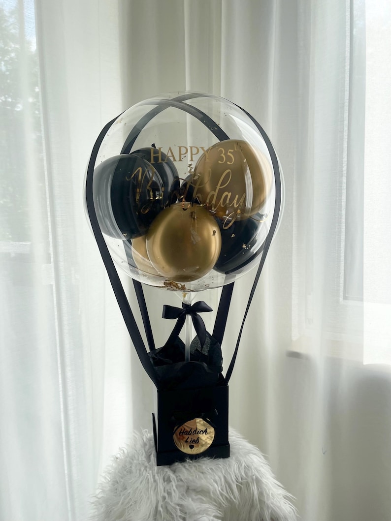 Birthday gift/Personalized balloon/Gift for men/Gift box/Balloon/Birthday gift/Gift set/Gift for him/Surprise box/ hot air balloon/ balloon image 5