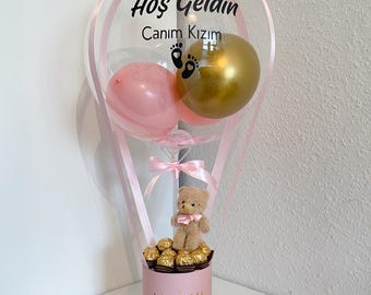 Balloon Gift for Baby/Birthday Gift Balloon/Baby Balloon/Christening Gift/Welcome Baby/Baby Gift/Newborn Gift/newborn
