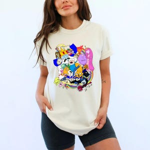 Adventure Time Characters T-Shirt, Cartoon Unisex T-Shirt, Jake The Dog and Finn the Human shirt, unisex