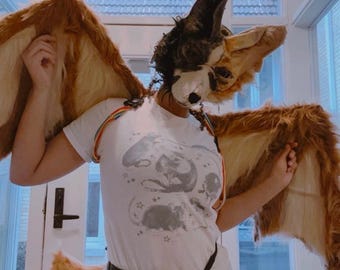 Handmade Fursuit Wings • Customizable Fursona Dragon or Bat Wings