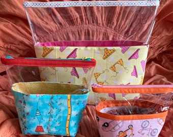 Sneak Peek Zippered Pouch Bag - Teeny Weeny Bikini