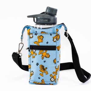 H2O 2GO Water Bottle Sling Bag H2GO Garfield Black image 1