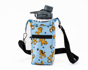 H2O 2GO - Water Bottle Sling Bag - H2GO Garfield Black