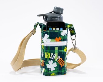 H2O 2GO - Water Bottle Sling Bag - H2GO Irish Green