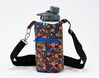 H2O 2GO - Water Bottle Sling Bag - H2GO Peace Blue