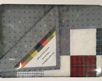 Memory Bereavement Quilt Custom Handmade from Your Shirts, Clothes and Personal Items