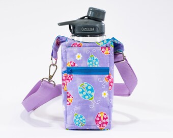 H2O 2GO - Water Bottle Sling Bag - H2GO Purple Ladybug