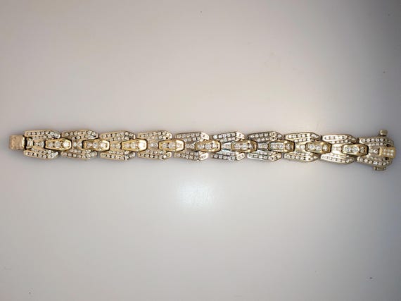 Fancy Geometric Diamond Bracelet - image 3