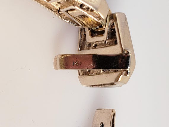 Fancy Geometric Diamond Bracelet - image 4